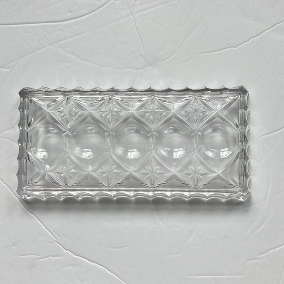 Crystal sugar&cream set on crystal dish - Picture 3 of 7